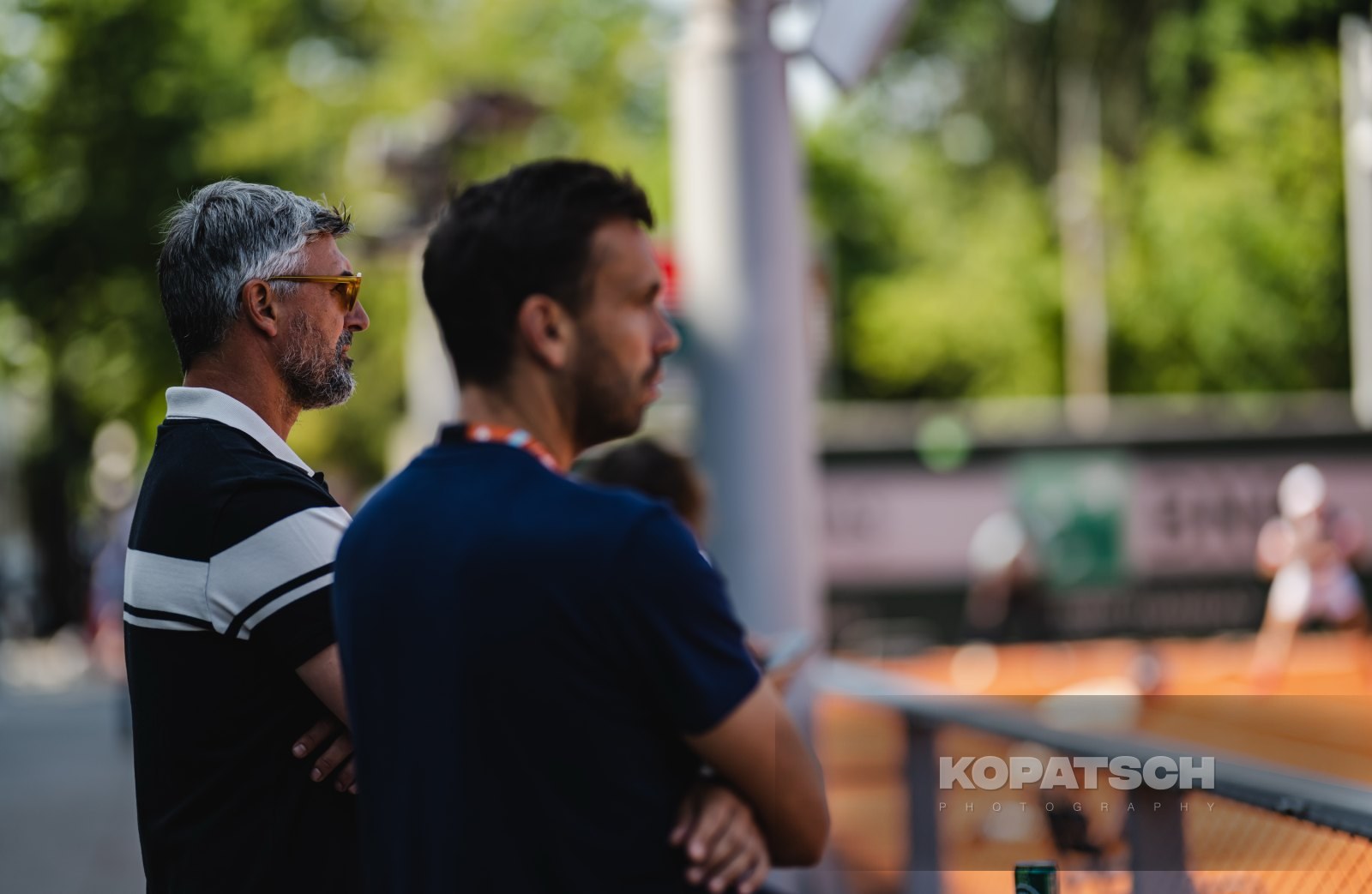 Goran Ivanisevic watching the juniors matches — 2023 Roland Garros