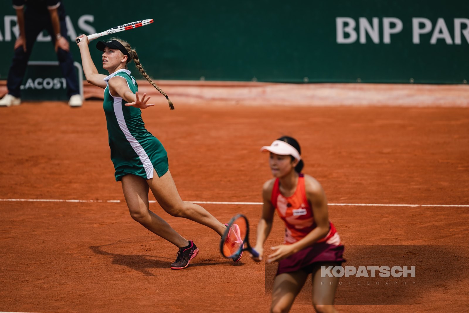 Doubles Alina Korneeva (RUS) and Sarah Saito (JPN) — 2023 Roland Garros