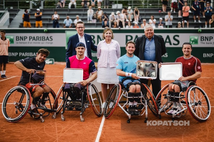 Men’s Wheelchair Doubles Final Alfie Hewett (GBR) and Gordon Reid (GBR) · Martin de la Puente (ESP) and Gustavo Fernandez (ARG) · Men’s Wheelchair Doubles Final Alfie Hewett (GBR) and Gordon Reid — 2023 Roland Garros