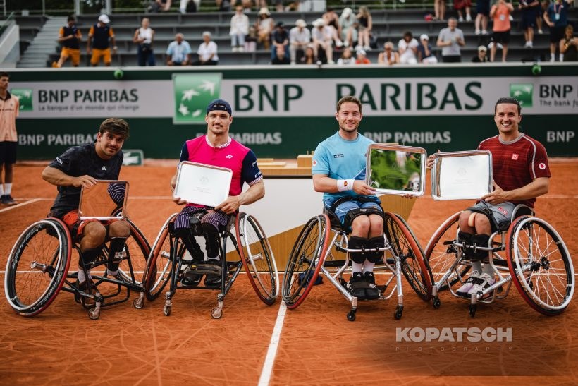 Men’s Wheelchair Doubles Final Alfie Hewett (GBR) and Gordon Reid (GBR) · Martin de la Puente (ESP) and Gustavo Fernandez (ARG) · Men’s Wheelchair Doubles Final Alfie Hewett (GBR) and Gordon Reid — 2023 Roland Garros