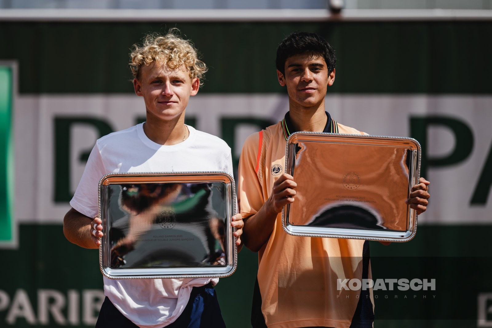 Boy’s Doubles Final Yaroslav Demin (RUS) and Rodrigo Pacheco Mendez (MEX) — 2023 Roland Garros