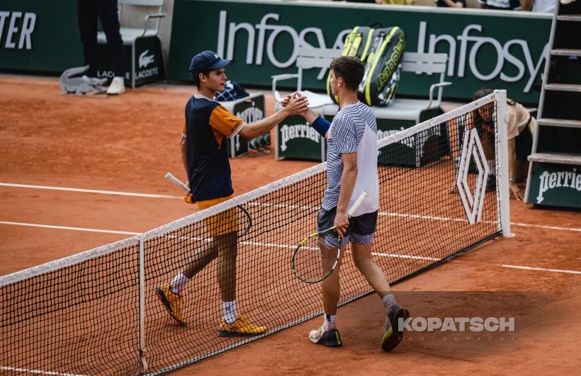 Boy’s Singles Final Dino Prizmic (CRO) and Juan Carlos Prado Angelo (BOL) · Boy’s Singles Final Dino Prizmic (CRO) and Juan Carlos Prado Angelo — 2023 Roland Garros
