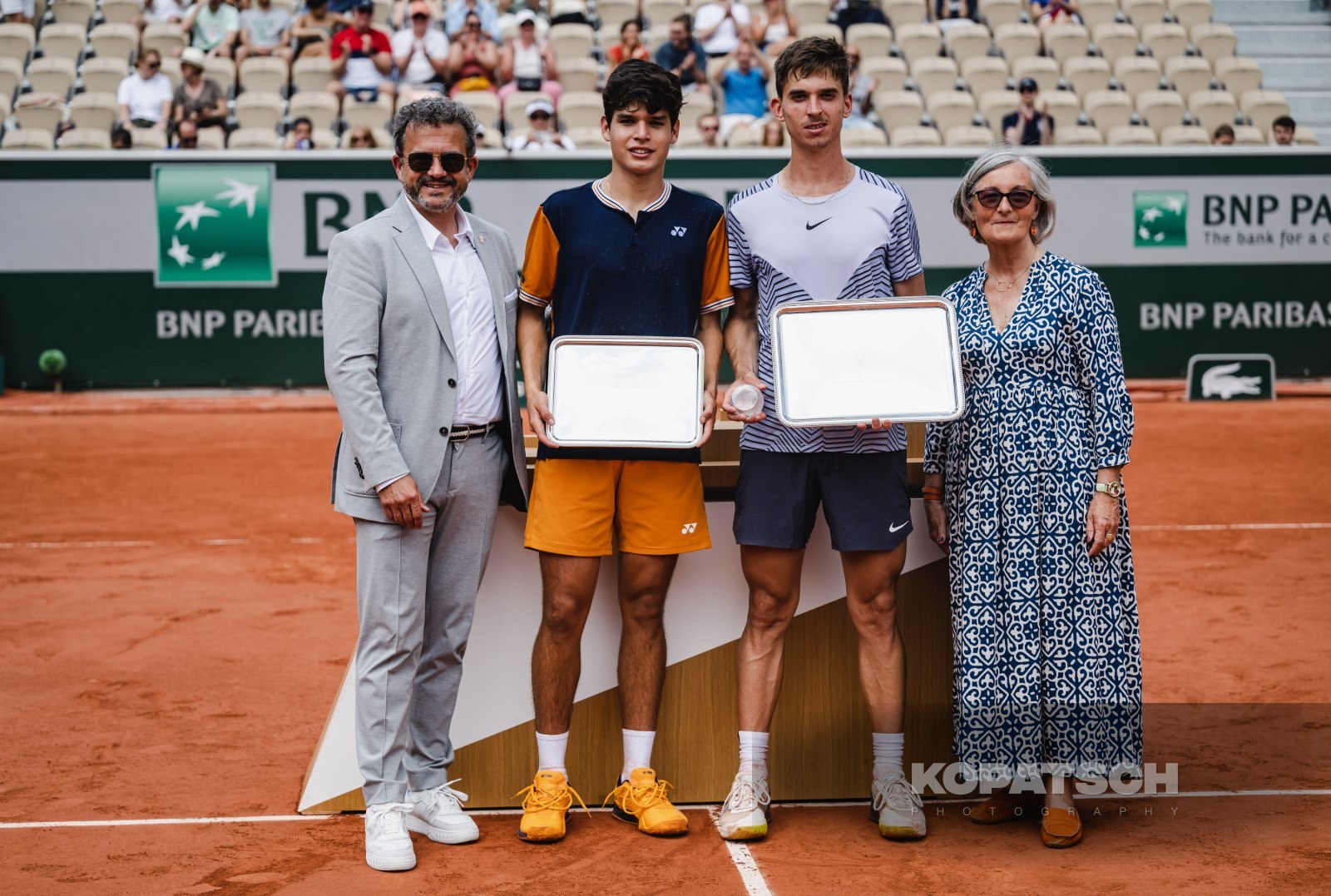 Boy’s Singles Final Dino Prizmic (CRO) and Juan Carlos Prado Angelo (BOL) — 2023 Roland Garros
