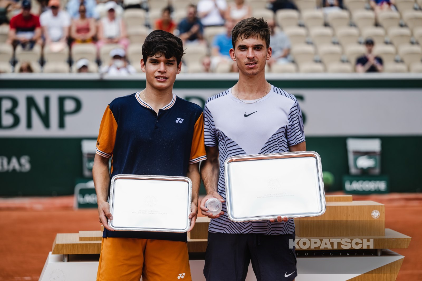 Boy’s Singles Final Dino Prizmic (CRO) and Juan Carlos Prado Angelo (BOL) — 2023 Roland Garros