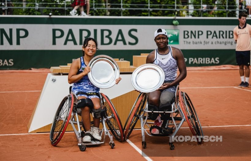 Women’s Wheelchair Doubles Final Yui Kamiji (JPN) and Kgothatso Montjane (RSA) · Women’s Wheelchair Doubles Final Yui Kamiji (JPN) and Kgothatso Montjane — 2023 Roland Garros
