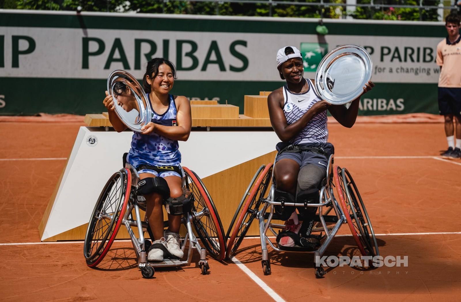 Women’s Wheelchair Doubles Final Yui Kamiji (JPN) and Kgothatso Montjane (RSA) — 2023 Roland Garros