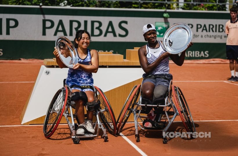 Women’s Wheelchair Doubles Final Yui Kamiji (JPN) and Kgothatso Montjane (RSA) · Women’s Wheelchair Doubles Final Yui Kamiji (JPN) and Kgothatso Montjane — 2023 Roland Garros