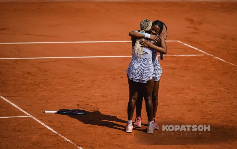 Girl’s Doubles Final Tyra Caterina Grant (USA) and Clervie Ngounoue (USA) · Girl’s Doubles Final Tyra Caterina Grant (USA) and Clervie Ngounoue — 2023 Roland Garros