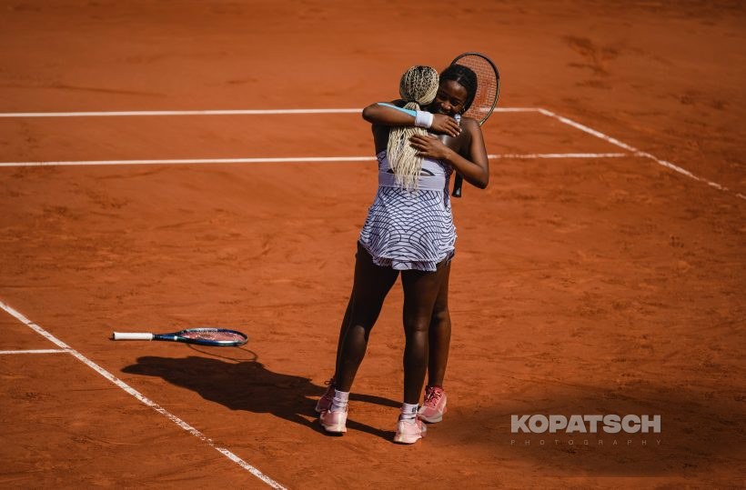 Girl’s Doubles Final Tyra Caterina Grant (USA) and Clervie Ngounoue (USA) · Girl’s Doubles Final Tyra Caterina Grant (USA) and Clervie Ngounoue — 2023 Roland Garros