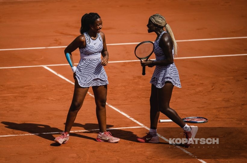 Girl’s Doubles Final Tyra Caterina Grant (USA) and Clervie Ngounoue (USA) · Girl’s Doubles Final Tyra Caterina Grant (USA) and Clervie Ngounoue — 2023 Roland Garros