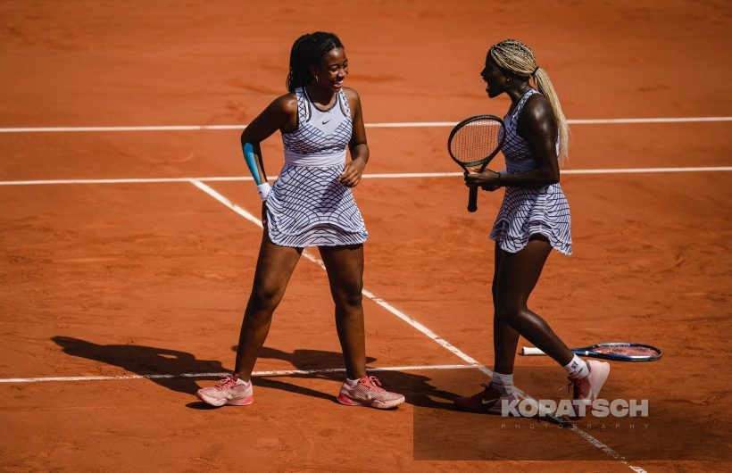Girl’s Doubles Final Tyra Caterina Grant (USA) and Clervie Ngounoue (USA) · Girl’s Doubles Final Tyra Caterina Grant (USA) and Clervie Ngounoue — 2023 Roland Garros