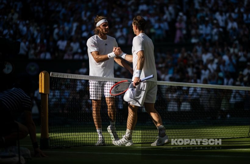 Stefanos Tsitsipas; Andy Murray — 2023 Wimbledon