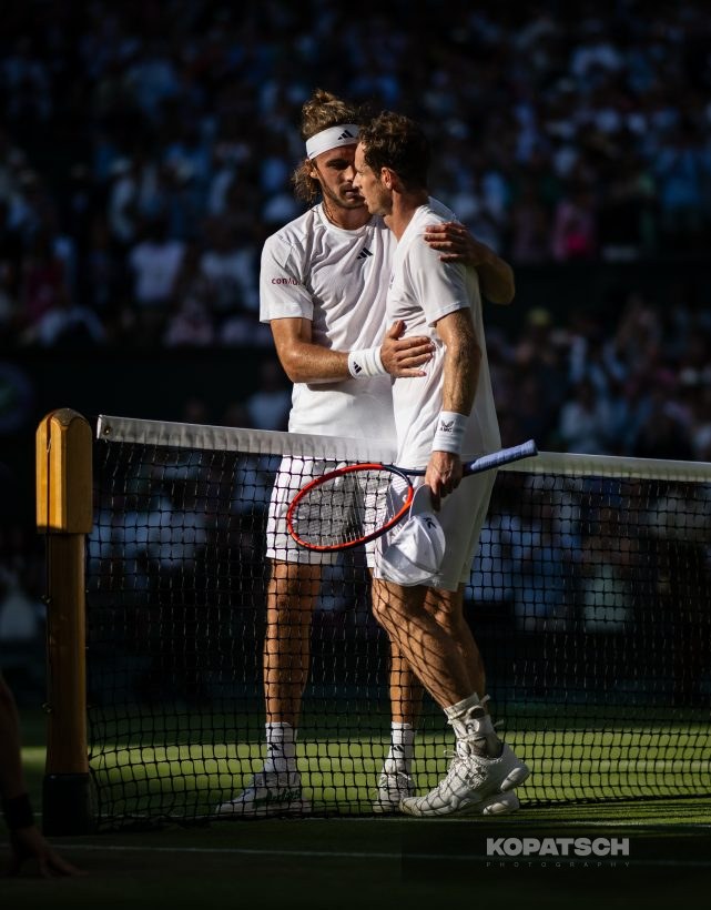 Stefanos Tsitsipas; Andy Murray — 2023 Wimbledon