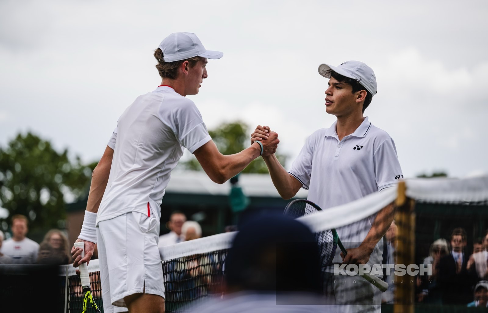Henry Searle (GBR) and Juan Carlos Prado Angelo (BOL) — 2023 Wimbledon