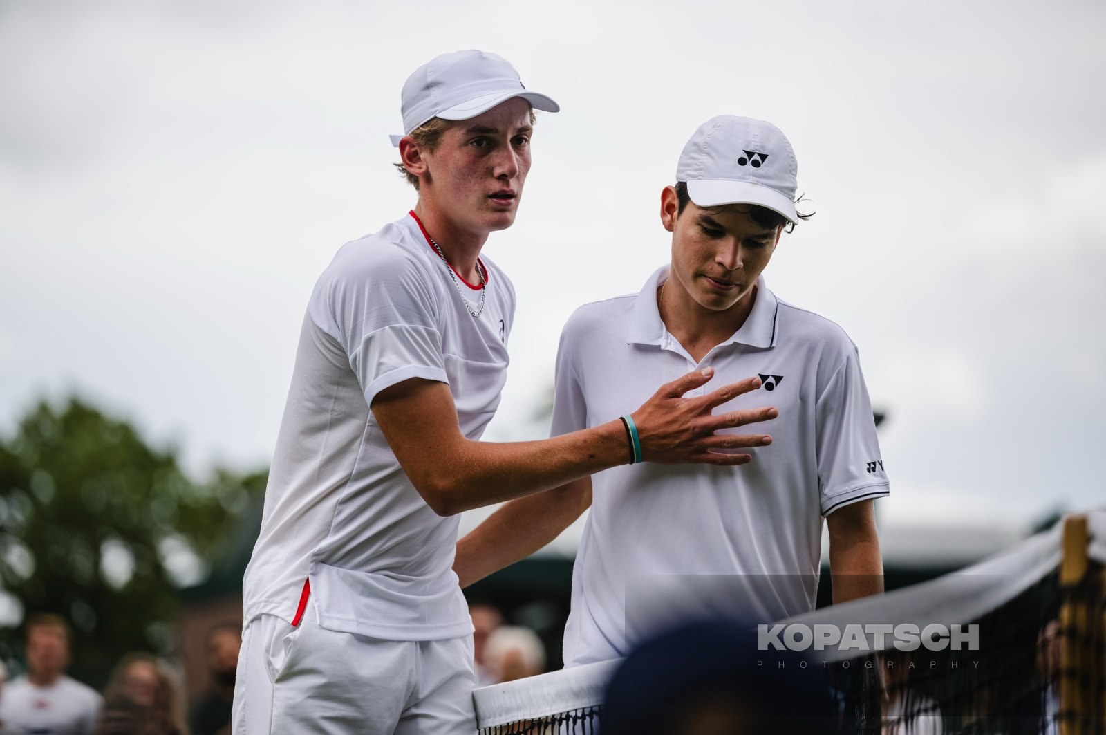 Henry Searle (GBR) and Juan Carlos Prado Angelo (BOL) — 2023 Wimbledon
