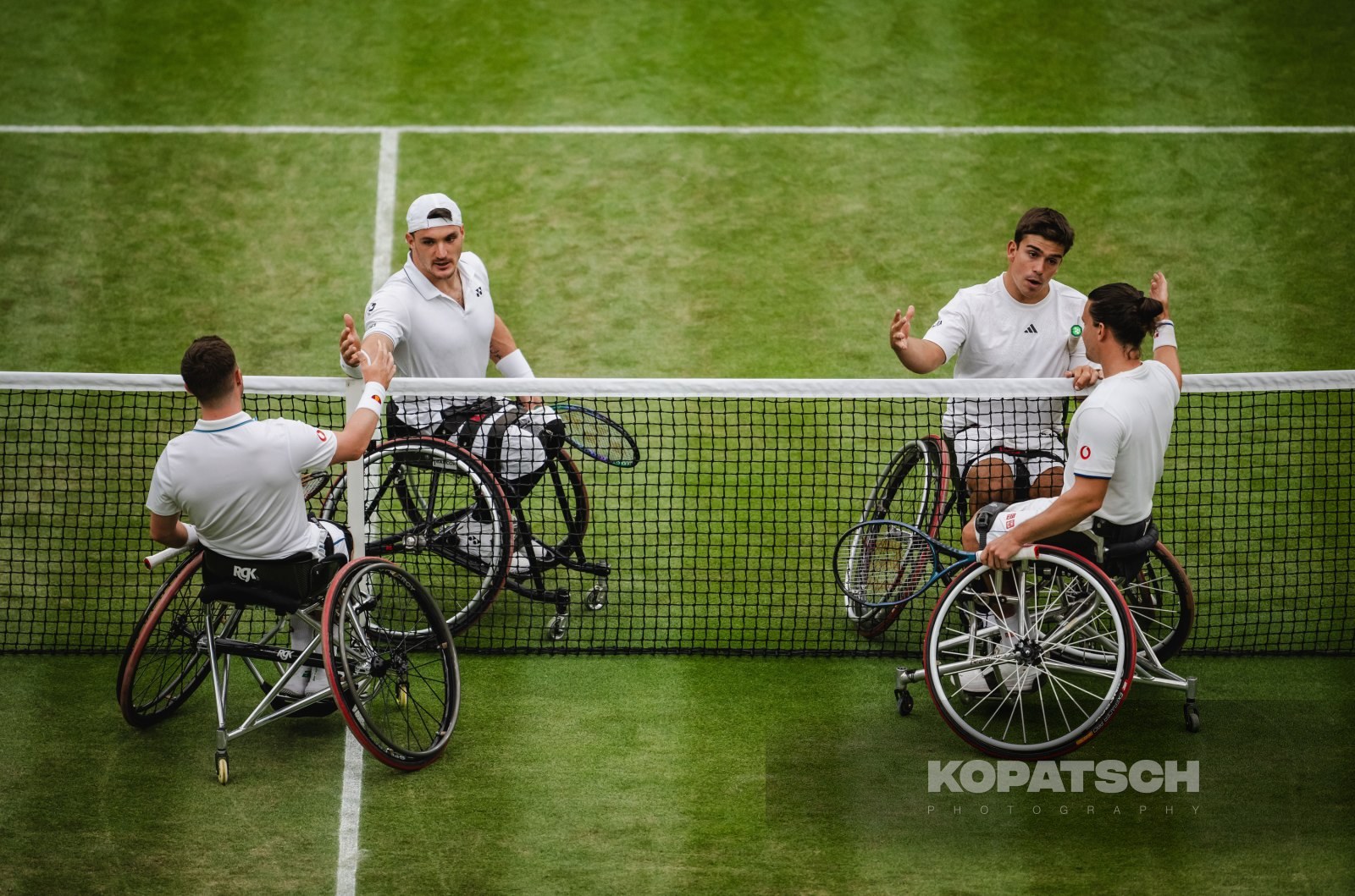 Doubles Martin de la Puente (ESP) and Gustavo Fernandez (ARG) and Alfie Hewett (GBR) and Gordon Reid (GBR) — 2023 Wimbledon