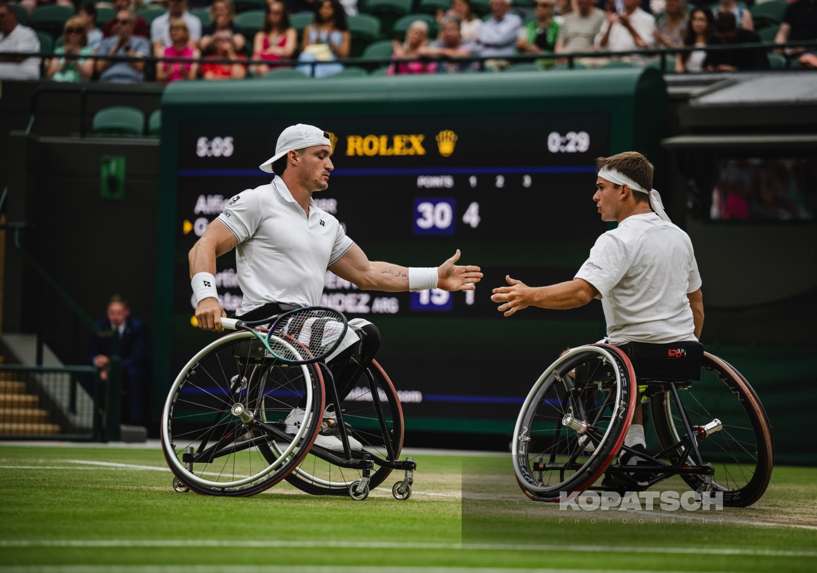 Doubles Martin de la Puente (ESP) and Gustavo Fernandez (ARG) — 2023 Wimbledon