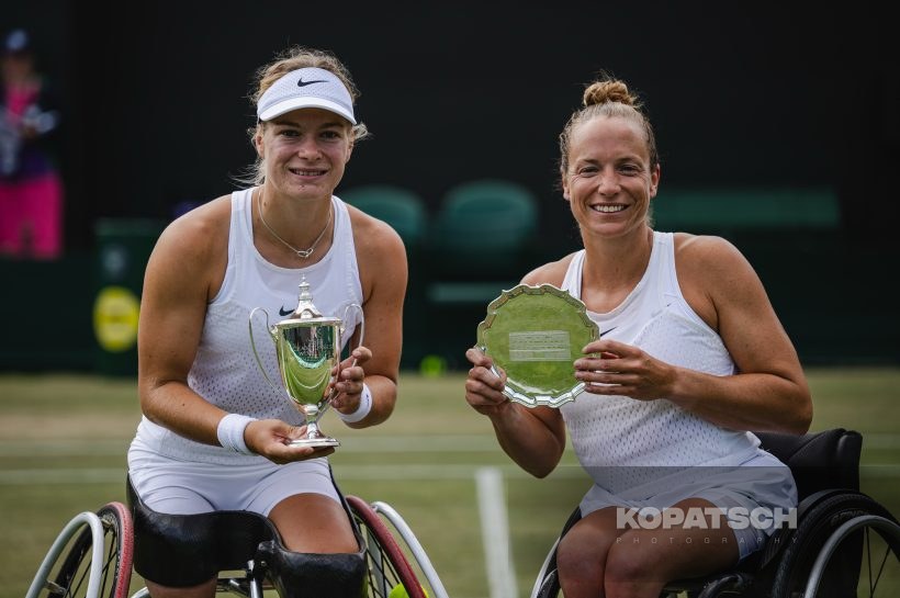 Jiske Griffoen (NED) and Diede de Groot (NED) · Jiske Griffoen (NED) and Diede de Groot — 2023 Wimbledon