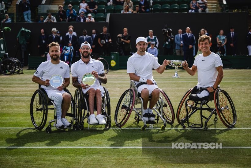 Doubles Sam Schroder (NED) and Niels Vink (NED) with Heath Davidson (AUS) and Robert Shaw (CAN) · Doubles Sam Schroder (NED) and Niels Vink (NED) with Heath Davidson (AUS) and Robert Shaw — 2023 Wimbledon
