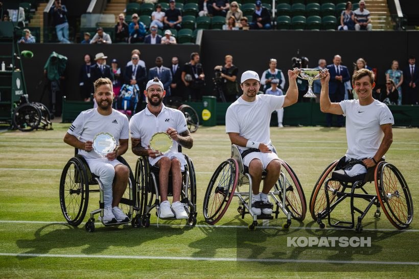 Doubles Sam Schroder (NED) and Niels Vink (NED) with Heath Davidson (AUS) and Robert Shaw (CAN) · Doubles Sam Schroder (NED) and Niels Vink (NED) with Heath Davidson (AUS) and Robert Shaw — 2023 Wimbledon