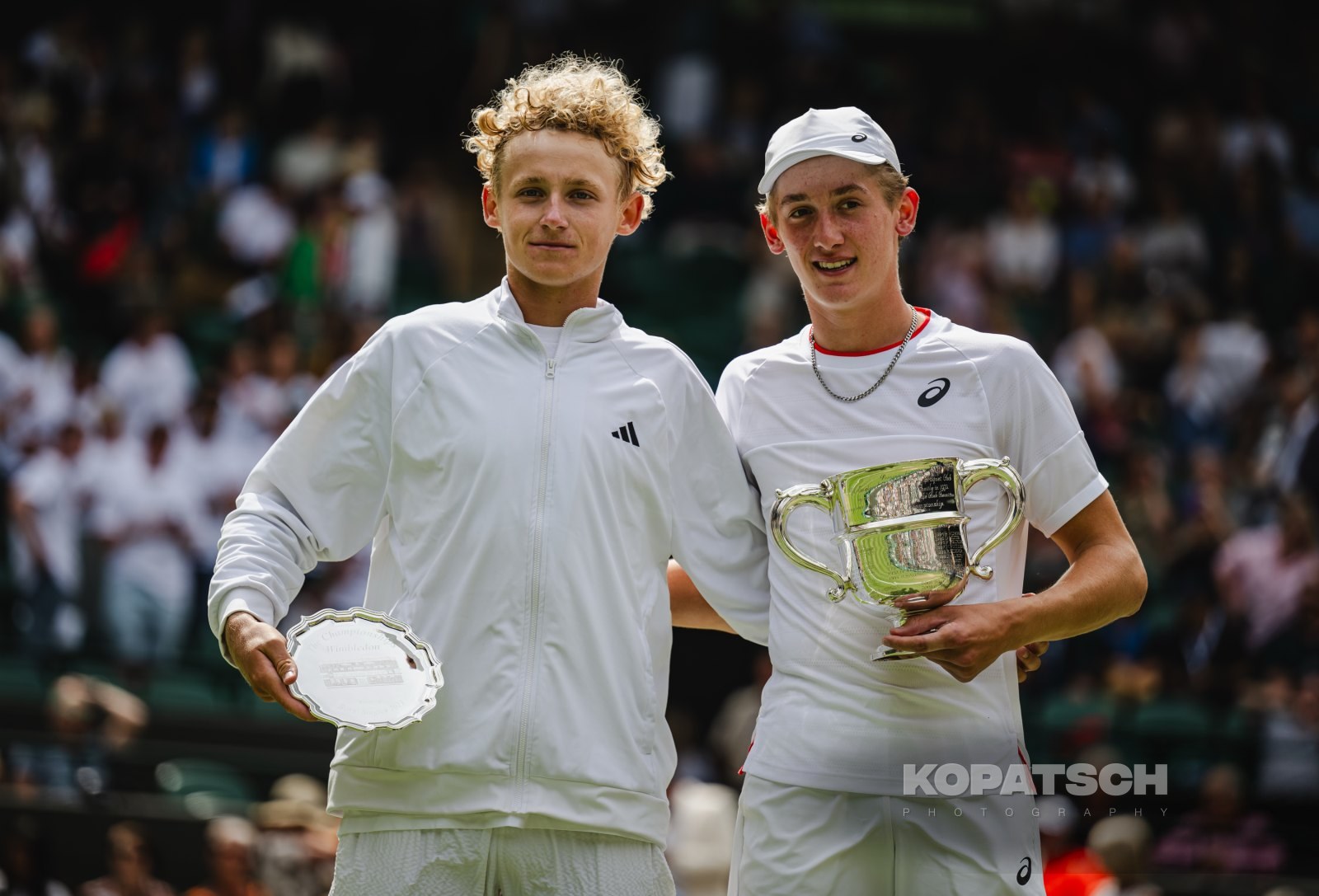 Henry Searle (GBR) and Yaroslav Demin (RUS) — 2023 Wimbledon