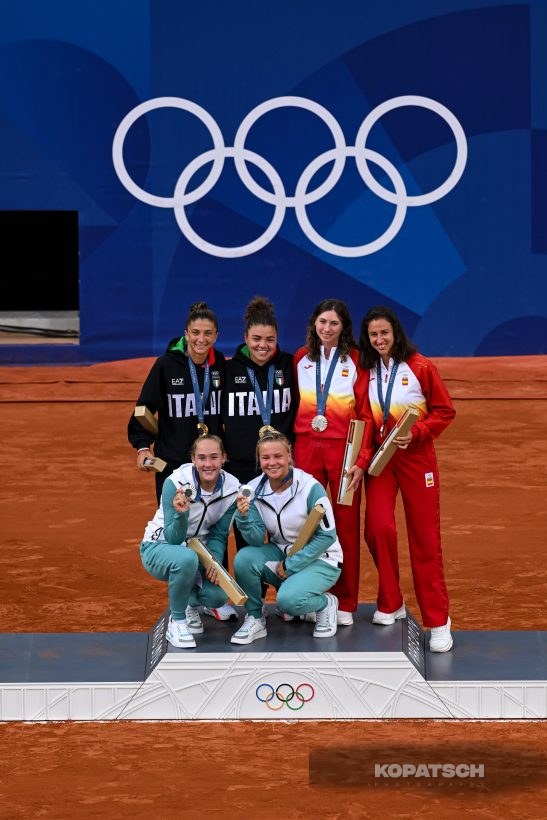 Sara Errani · Jasmine Paolini · Mirra Andreeva — 2024 Olympics Paris