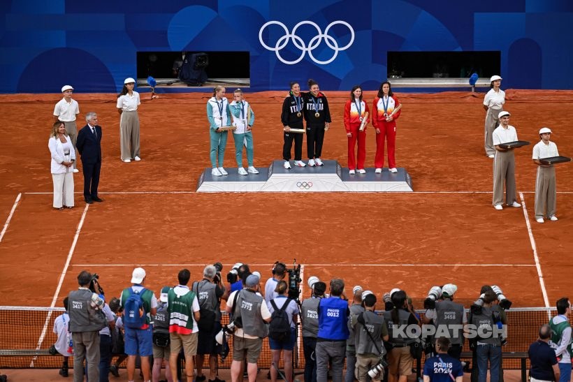 Sara Errani · Jasmine Paolini · Mirra Andreeva — 2024 Olympics Paris