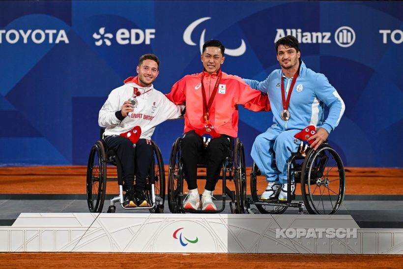 Alfie Hewett · Tokito Oda · Gustavo Fernandez — 2024 Paralympics Paris