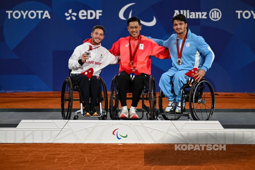 Alfie Hewett · Tokito Oda · Gustavo Fernandez — 2024 Paralympics Paris