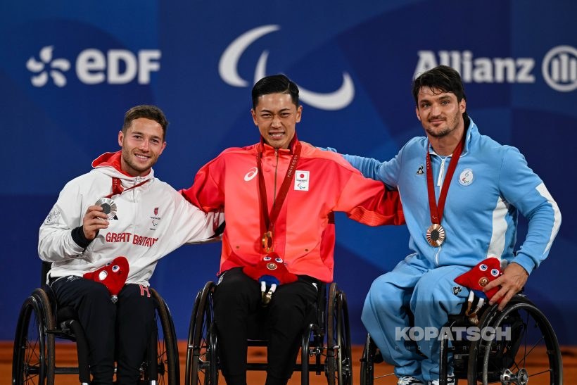 Alfie Hewett · Tokito Oda · Gustavo Fernandez — 2024 Paralympics Paris