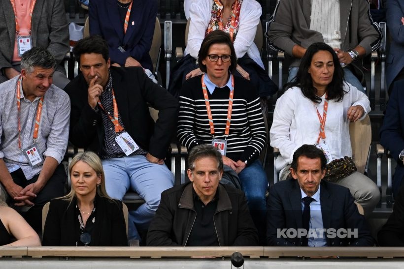 Christine Taylor · Ben Stiller — 2024 Roland Garros