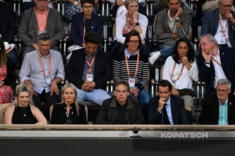 Christine Taylor · Ben Stiller — 2024 Roland Garros
