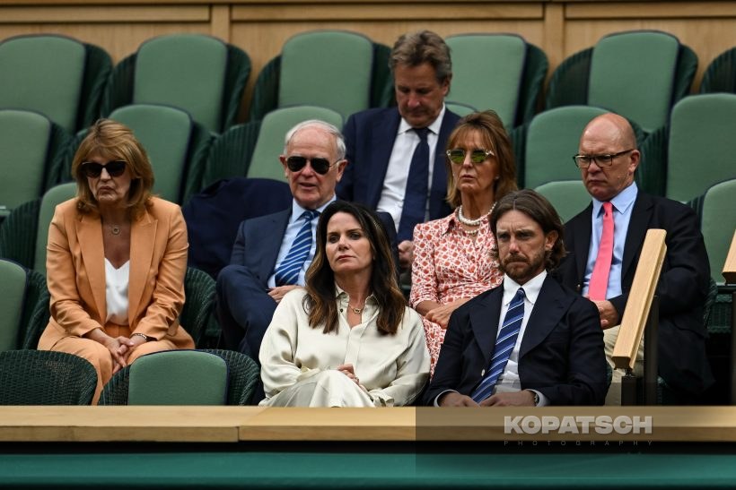 Tommy Fleetwood · Clare Fleetwood — 2024 Wimbledon