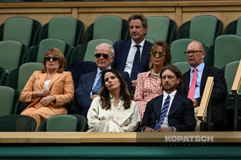 Tommy Fleetwood · Clare Fleetwood — 2024 Wimbledon