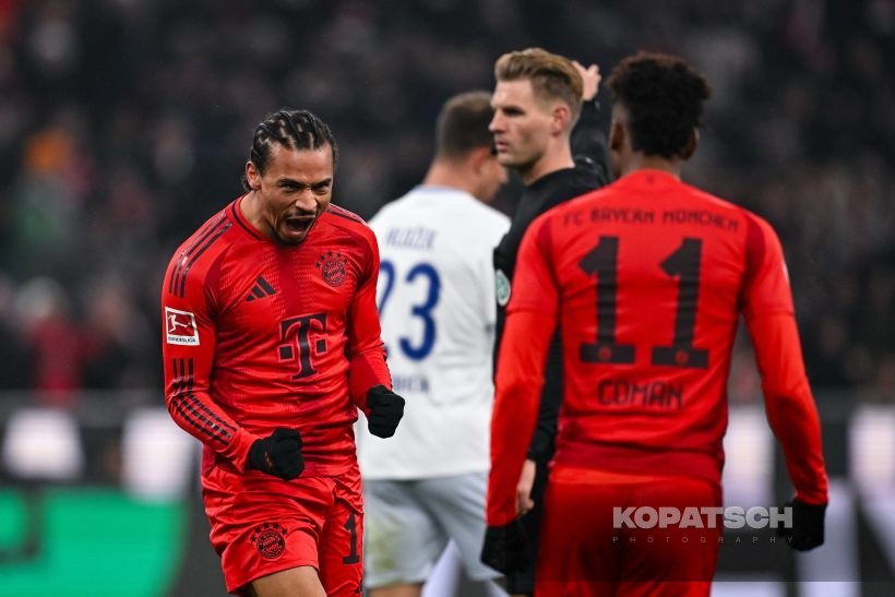 Leroy Sane · Kingsley Coman, 2025-01-15 FC Bayern Muenchen vs TSG Hoffenheim