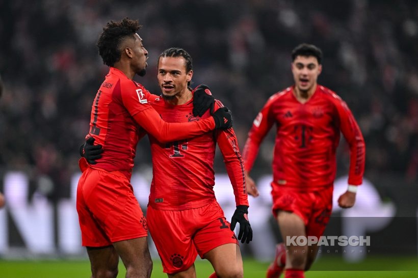 Leroy Sane · Kingsley Coman, 2025-01-15 FC Bayern Muenchen vs TSG Hoffenheim