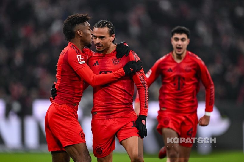 Leroy Sane · Kingsley Coman, 2025-01-15 FC Bayern Muenchen vs TSG Hoffenheim