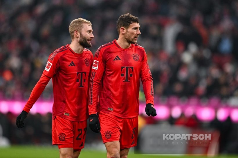 Konrad Laimer · Leon Goretzka, 2025-01-18 FC Bayern Muenchen vs VfL Wolfsburg