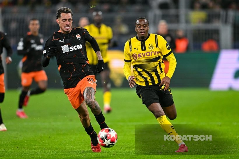 Jamie Gittens · Marlon Gomes, 2025-01-29 Borussia Dortmund vs Shakhtar Donetsk