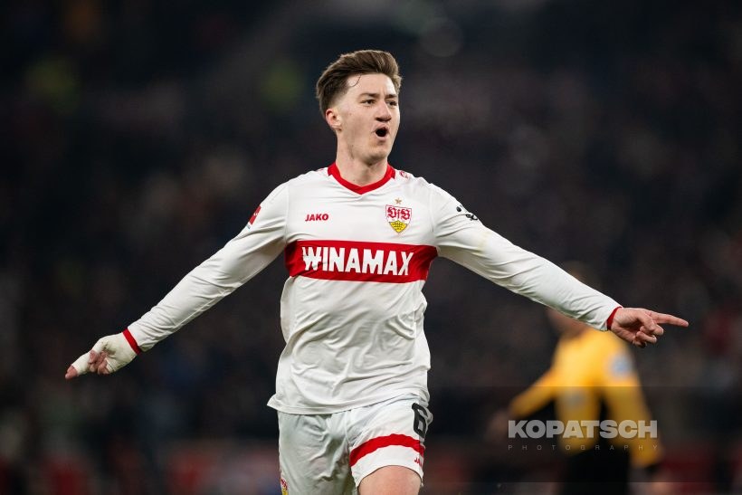 Angelo Stiller, 2025-02-28 VfB Stuttgart vs FC Bayern Muenchen