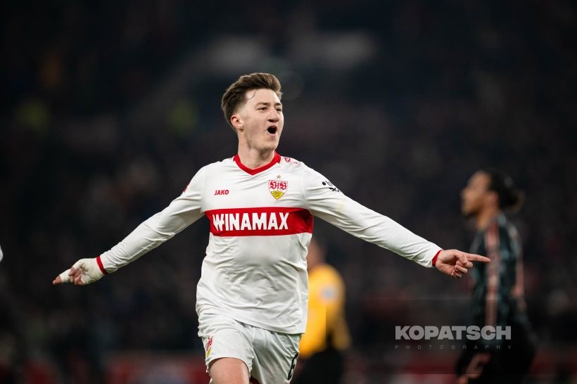 Angelo Stiller, 2025-02-28 VfB Stuttgart vs FC Bayern Muenchen