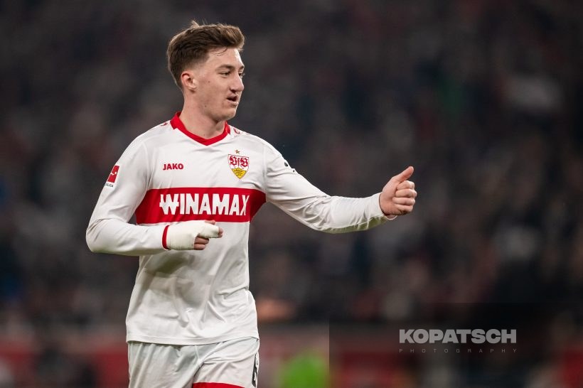 Angelo Stiller, 2025-02-28 VfB Stuttgart vs FC Bayern Muenchen