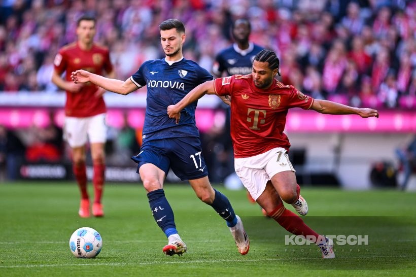 Serge Gnabry · Tom Krauss, 2025-03-08 FC Bayern Muenchen vs VfL Bochum