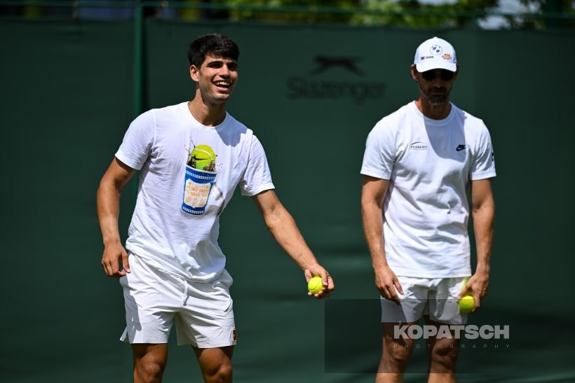 Carlos Alcaraz · Juan Carlos Ferrero — 2025 Wimbledon