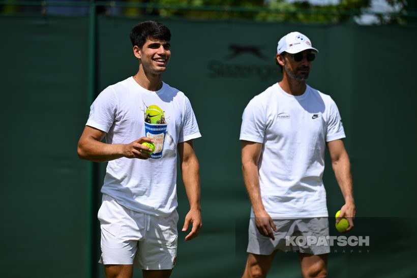Carlos Alcaraz · Juan Carlos Ferrero — 2025 Wimbledon