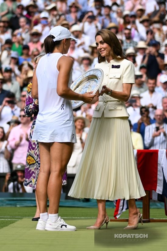 Catherine · Catherine, Princess of Wales · Iga Swiatek — 2025 Wimbledon