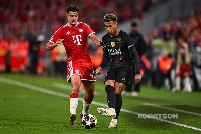 Aleksandar Pavlovic · Desire Doue, 2026-05-06 FC Bayern Muenchen vs PSG Paris