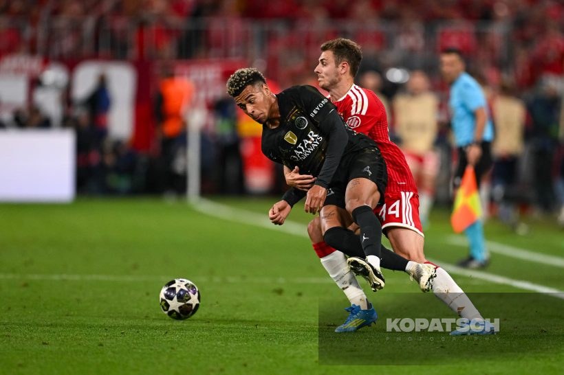 Josip Stanisic · Desire Doue, 2026-05-06 FC Bayern Muenchen vs PSG Paris