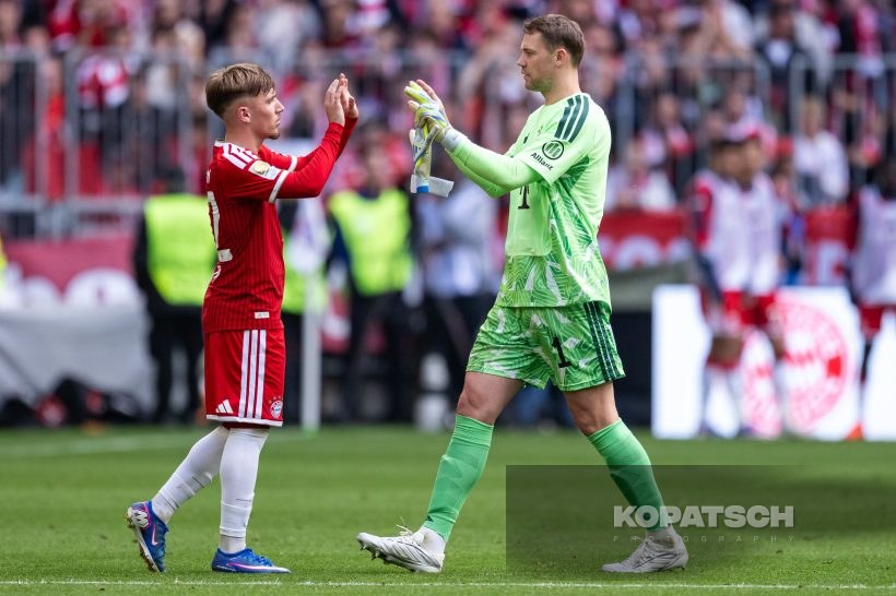 Lennart Karl · Manuel Neuer, 2026-05-16 FC Bayern Muenchen vs 1. FC Koeln