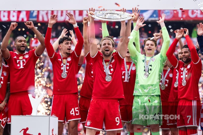 Harry Kane · Aleksandar Pavlovic · Jonas Urbig, 2026-05-16 FC Bayern Muenchen vs 1. FC Koeln